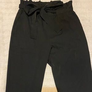 Tie waist black pants size S